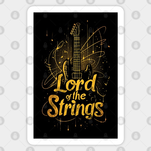 Lord of the Strings - Guitar - Fantasy Magnet by Fenay-Designs